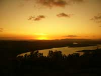 Click to enlarge, sunset over Endeavour River at Cooktown