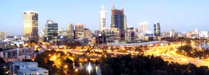 perth in the evening