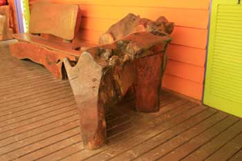silky oak timber chair