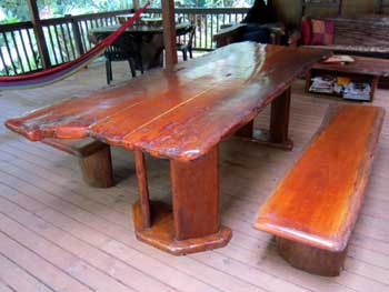 silky oak dining table