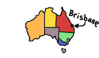brisbane queensland australia map