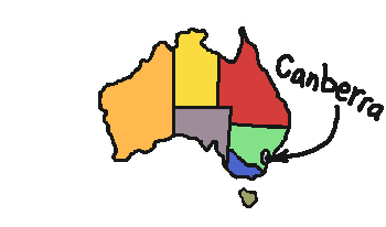 canberra australian capital territory map