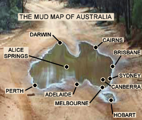 mud map of australia