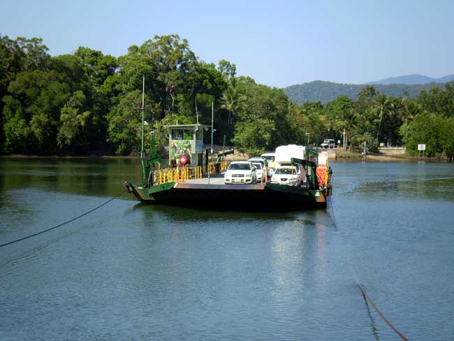 photo of daintree river ferry